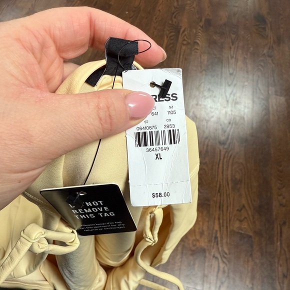 Body Contour Faux Leather Cami Bodysuit size XL - Picture 5 of 5